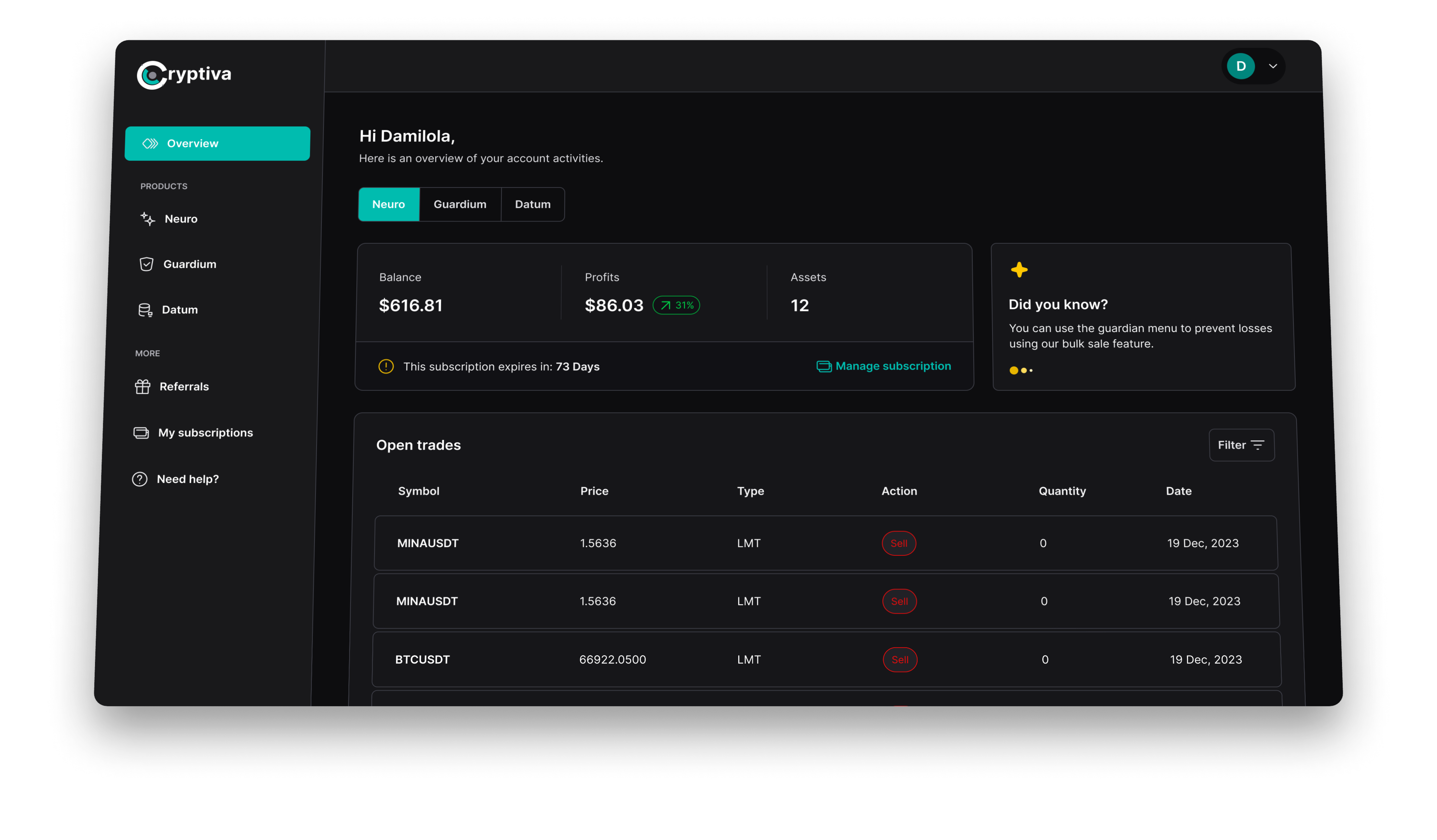 Dashboard Hero Image