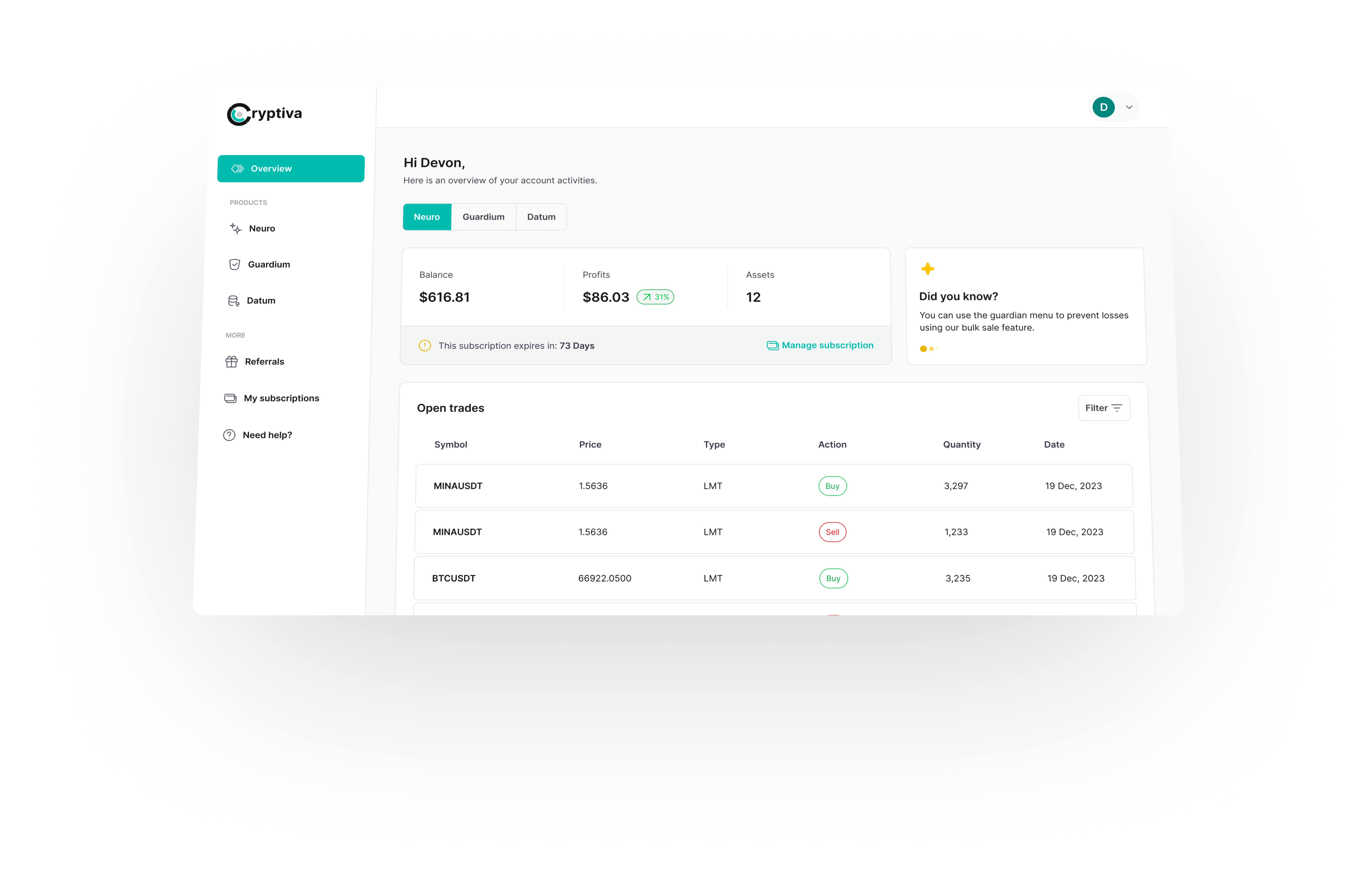 Dashboard Hero Image